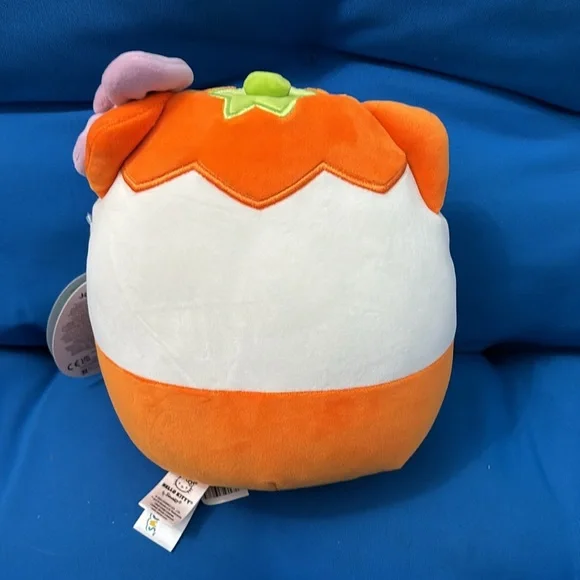 Original SquishMallows Hello Kitty Pumpkin Size 8 “ Inch NWTS - Picture 2 of 10